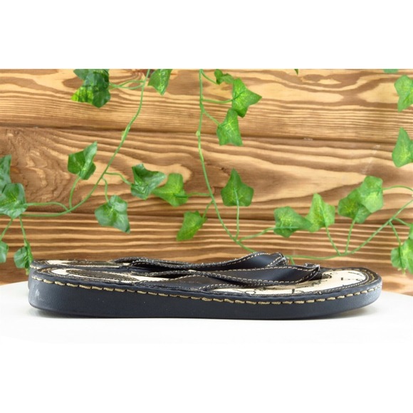 Born Concept Sz 7 M Black Flip Flop Synthetic Women Sandals - Picture 5 of 11